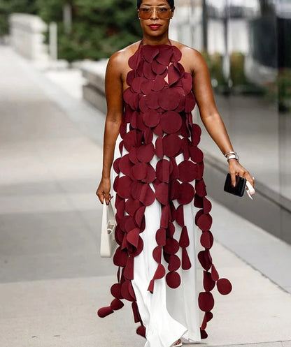 🍒Womens backless top hollow out casual halter top club wear party wear irregular clothing