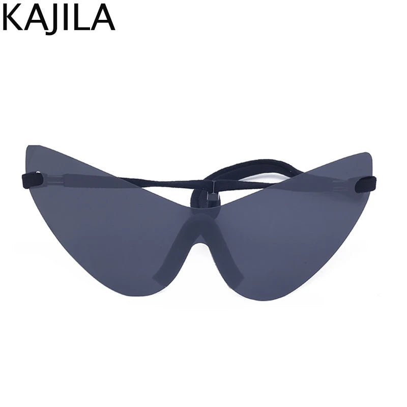 🍒Oversized sunglasses rimless shades unisex sunnies for   women Y2K sports eyeglasses luxury designer shades eyewear trendy party glasses futuristic sunglasses designer Dont RISk losing this for your FUTURe just TICk