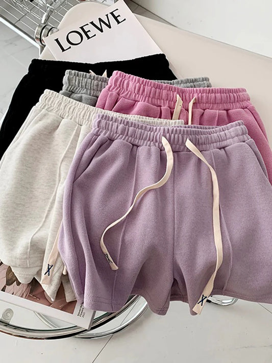 🍒Womens summer shorts pastel colours elasticated waist shorties lovely style sweet simple female summer fashion clothing Look Fruity In Pastels Or Be A Dolly To Yourself And Get A Mixture