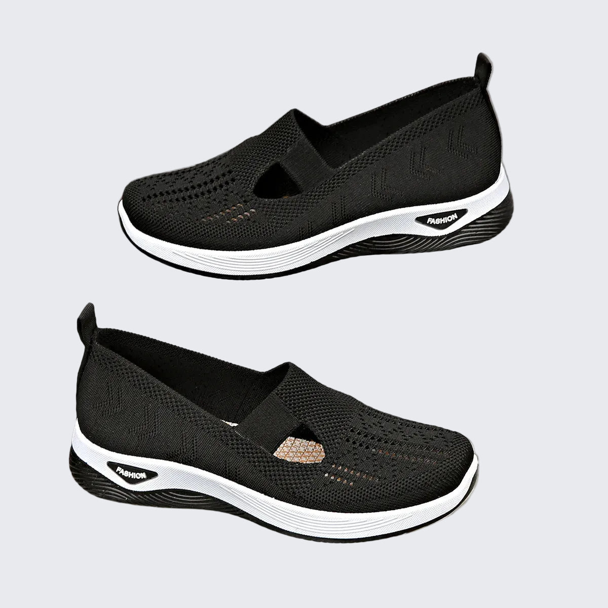 🍒Breathable comfortable shoes casual slip on shoes light weight mesh summer footwear for women rubber sole walking shoes Fashion Mesh-age
