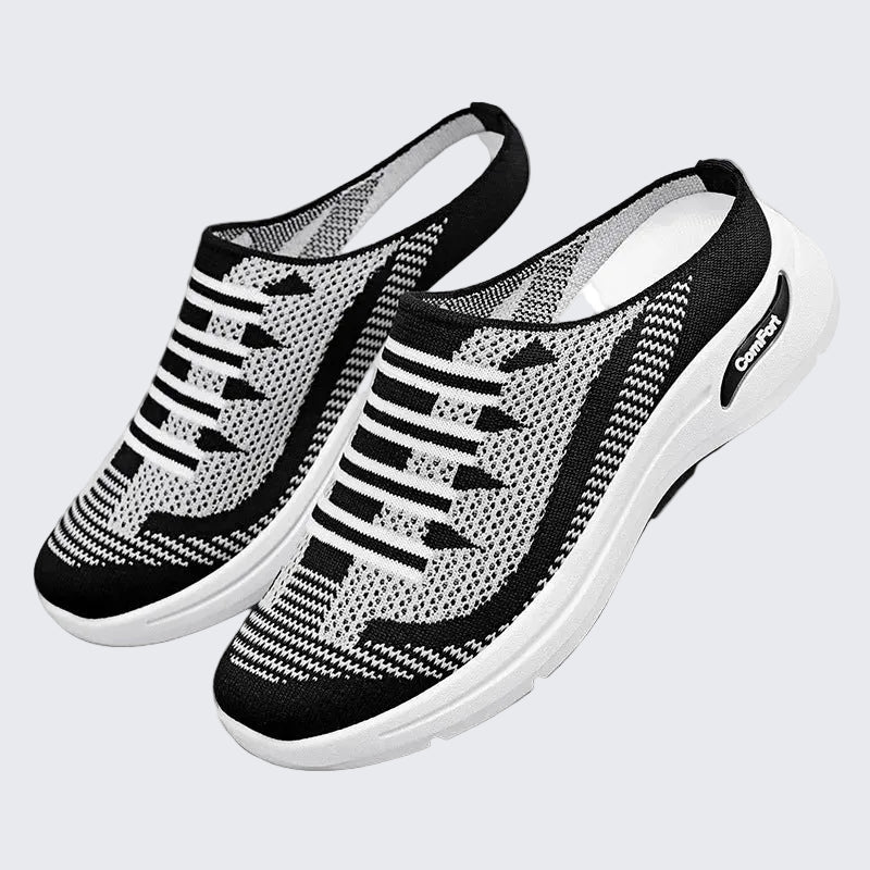 🍒Slip on trainer shoes casual comfort designer women’s footwear for holiday breathable slides non slip mesh mules light weight shoes  Support Sport