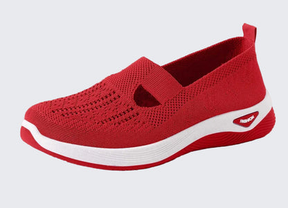 🍒Breathable comfortable shoes casual slip on shoes light weight mesh summer footwear for women rubber sole walking shoes Fashion Mesh-age