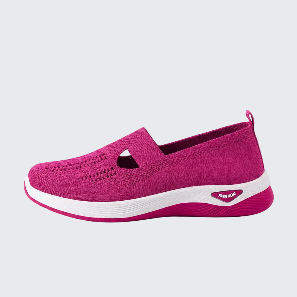 🍒Breathable comfortable shoes casual slip on shoes light weight mesh summer footwear for women rubber sole walking shoes Fashion Mesh-age