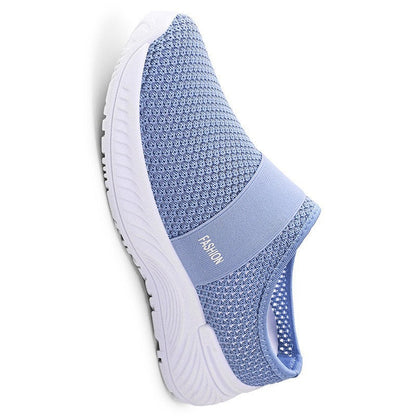 🍒Women slip on casual shoes mesh footwear breathable summer holiday footwear beach slides rubber sole Mules  Move Into Mesh Movers